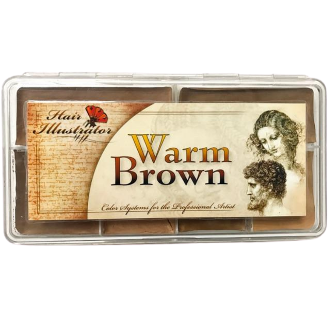 Skin Illustrator Hair Warm Brown Palette - The Makeup Armoury 